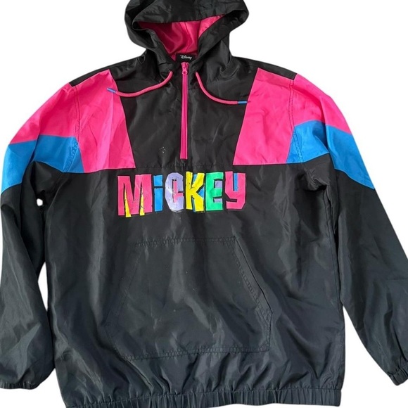 Mickey Mouse windbreaker jacket in black and multi-colored #streetwear #skater - Picture 1 of 5